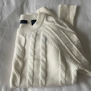 Tahari White Super Soft Sweater